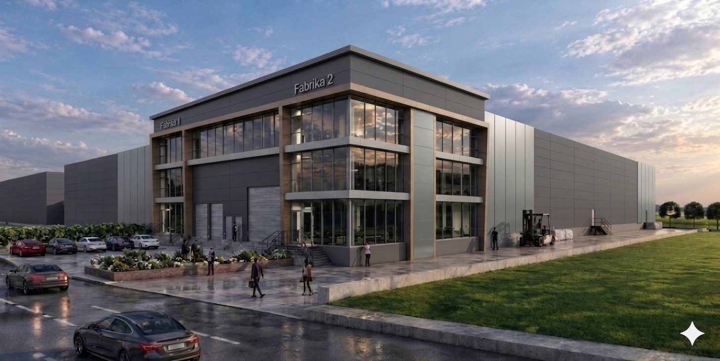 Fabrika projesinin tamamlanmış görünümü